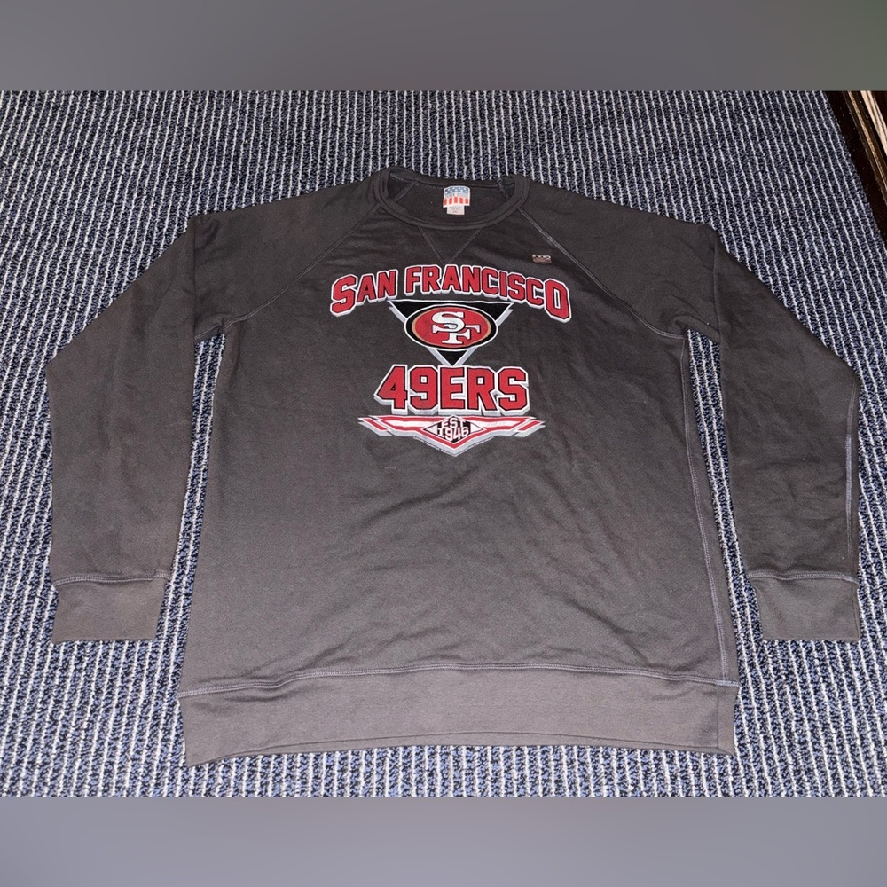 NWT 2XL San Francisco 49ers Retro Hoodie Sweatshirt Junk Food Pullover Crewneck
